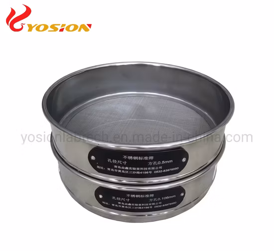 標準ふるい細かいステンレス鋼実験室振動スクリーン/フィルターメッシュ