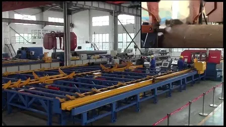 パイプ加工生産ライン搬送物流システム