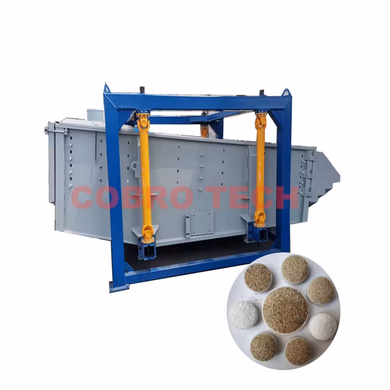 大容量フラクサンドスクエアタンブラースクリーンシリカサンドジャイレトリースクリーナー